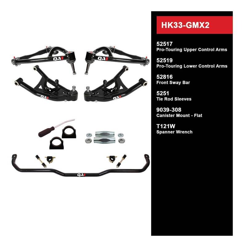 QA1 Level 3 Handling Kit for 68-74 GM X-Body Without Shocks